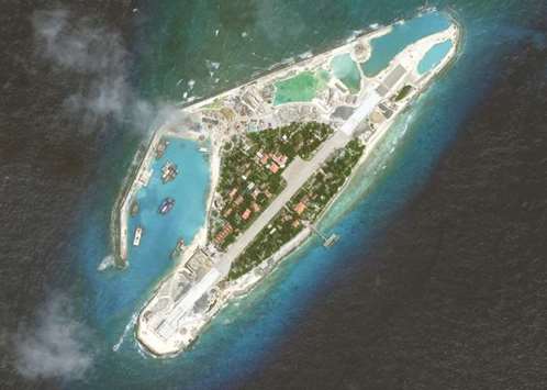 A satellite image of what is claimed to be upgrades by Vietnam of its sole runway on Spratly Island in the disputed South China Sea. Vietnam is extending its runway on an island in the South China Sea also claimed by Beijing, according to fresh images likely to irk the regional superpower.