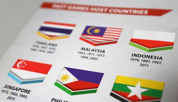 A copy of the SEA Games Opening Ceremony guidebook shows a misprinted Indonesian flag