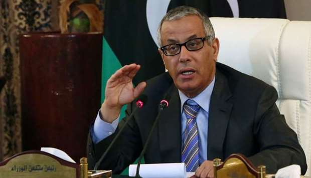 Libyan former Prime Minister Ali Zeidan during a press conference in the Libyan capital Tripoli. File photo taken on July 24, 2013