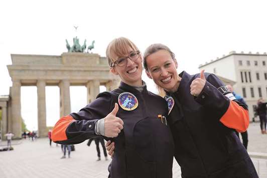 Insa Thiele-Eich, left, and Nicola Baumann are the final two candidates left in the search for Germanyu2019s first female astronaut. The project, u201cDie Astronautin,u201d is being financed by the company HE Space.