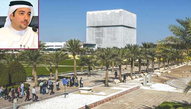 Education City: the heart of Qatar Foundation. (INSET PIC) Omran Hamad al-Kuwari