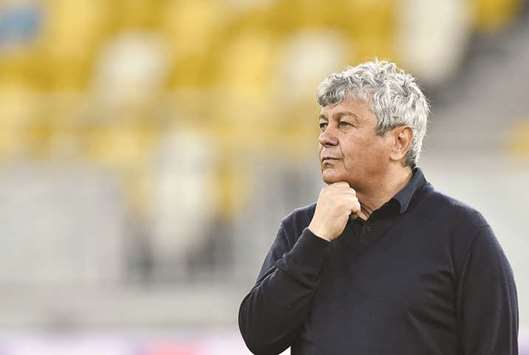 This file photo shows then Shakhtar Donetsk coach, Mircea Lucescu.