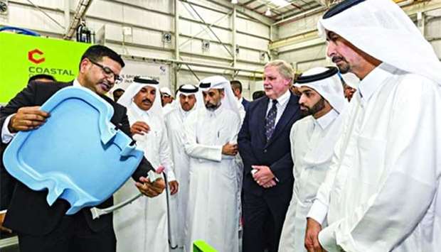 The opening of the seat-manufacturing factory in Doha.