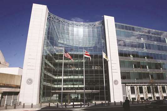 The headquarters of the Securities and Exchange Commission in Washington, DC. The SEC has privately signalled to financial firms that it wants to disarm a tripwire that would make it difficult for US brokerages to sell their market analysis to European money managers.