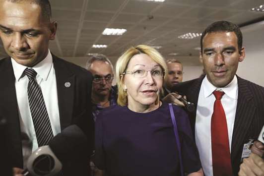Venezuelau2019s fugitive ex-chief prosecutor, Luisa Ortega, arrives at Brasiliau2019s International Airport yesterday.