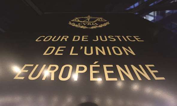 The sign at the ECJ in Luxembourg.