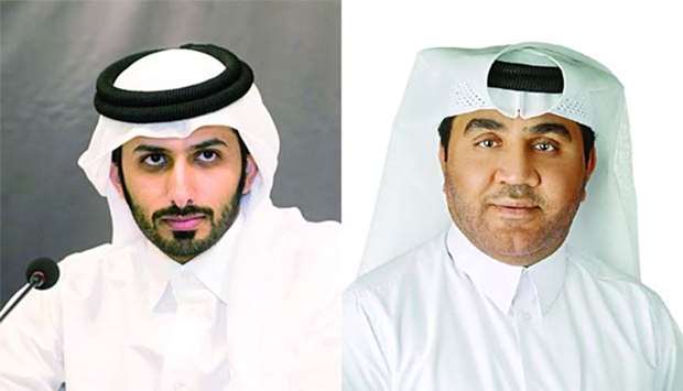 Abdulrahman al-Khayareen (left) and Ali bin Mohamed al-Obaidly.