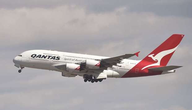A Qantas Airbus A380 takes off from the airport in Sydney. The airline yesterday unveiled plans for the worldu2019s longest non-stop commercial flight calling it the u201clast frontier of global aviationu201d, as it posted healthy annual net profits on the back of a strong domestic market.
