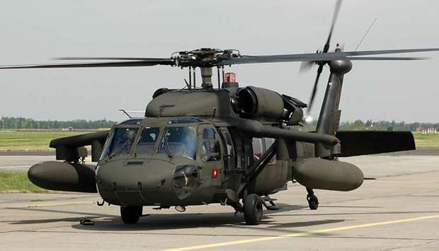 A Black Hawk helicopter