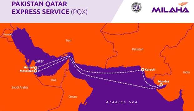 Milaha launches fastest container service between Pakistan and Qatarrnrn