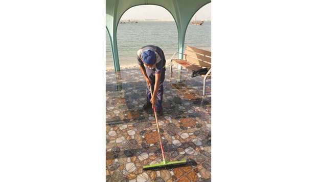The cleaning department has carried out an extensive campaign.
