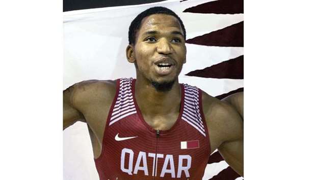 Qataru2019s Abderrahman Samba clocked 48.70 seconds for his win. (Twitter)