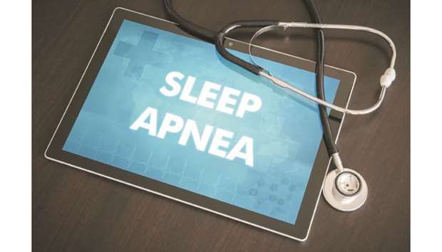  Sleep apnea is a condition in which people repeatedly stop breathing during sleep.