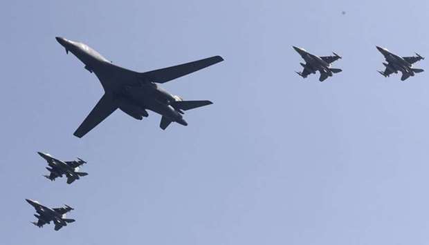 US bombers fly over Korean peninsula