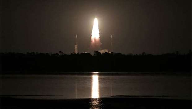 India's Polar Satellite Launch Vehicle C-39, carrying IRNSS-1H navigation satellite, lifts off from the Satish Dhawan Space Centre in Sriharikota on Thursday.