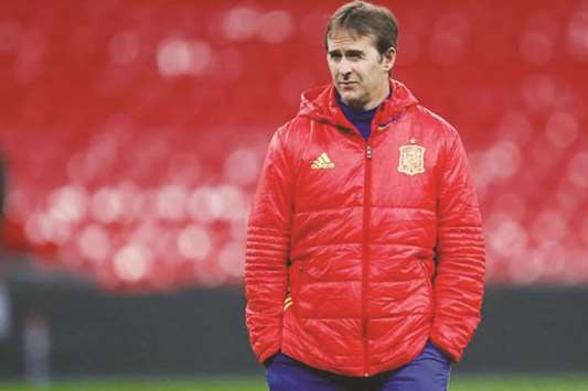 Spain coach Julen Lopetegui.