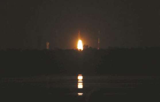 The rocket ascended towards the evening skies amidst the resounding cheers of ISRO scientists and media team.