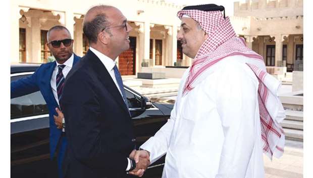 HE the Minister of State for Defence Affairs Dr Khalid bin Mohammed al-Attiyah yesterday met with Italian Foreign Minister Angelino Alfano. During the meeting, they discussed areas of co-operation between the two countries and means of enhancing and developing them, especially in the military field.