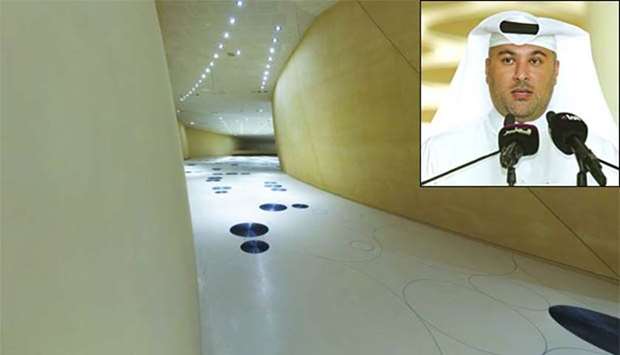 The National Museum of Qatar features 12 permanent and two temporary galleries. Inset, QMu2019s chief strategic planning officer Khalid al-Ibrahim.