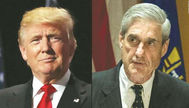 President Donald Trump and independent counsel Robert Mueller