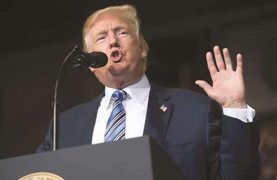 Trump: taking a 17-day holiday.