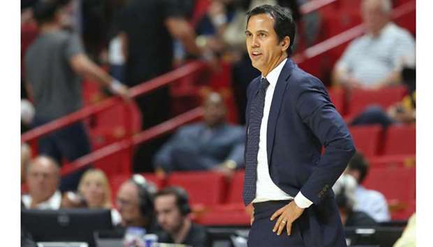 File picture of Miami Heat head coach Erik Spoelstra.