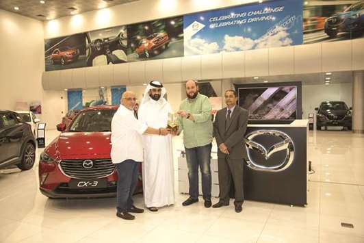 The award was presented to Sheikh Ahmad bin Nasser al-Thani, president-director of National Car Company.