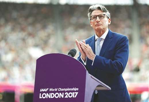 IAAF president Sebastian Coe. (Reuters)