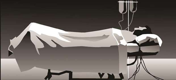 SAFETY CONCERNS: An illustration of a woman on hospital gurney ready for surgery.