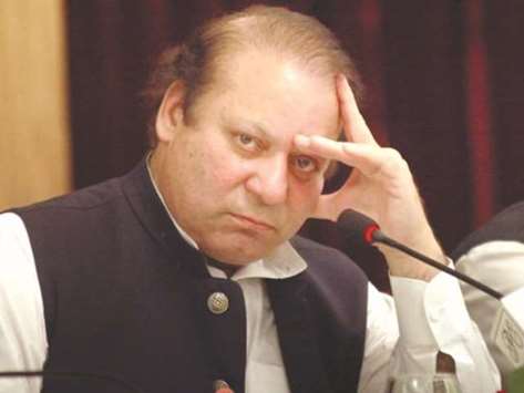 Former prime minister Nawaz Sharif. The Sharif familyu2019s legal team is still stunned over the unanimous verdict by a five-judge bench disqualifying him.