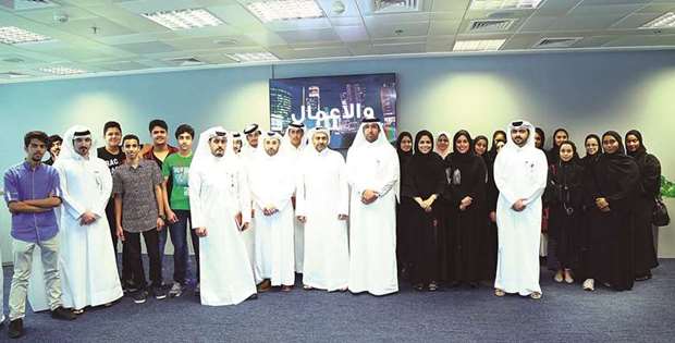 Bedaya students with QFC management.