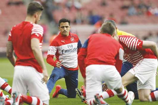 File picture of Arsenal striker Alexis Sanchez.