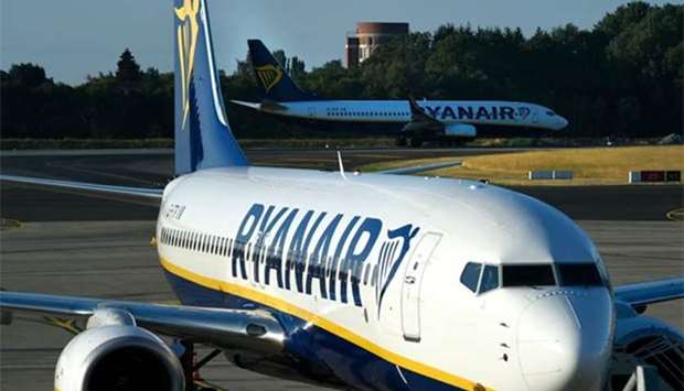 Ryanair aircraft are seen on the tarmac at Charleroi airport in Gosselies, Belgium on Friday, as pilots take part in a European wide strike.