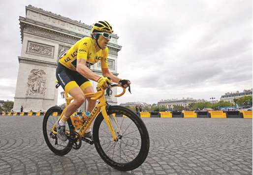 Team Sky rider Geraint Thomas won the Tour de France on Sunday. (Reuters)