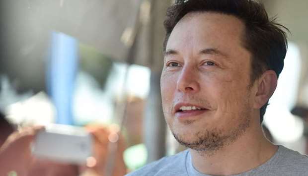 In this file photo taken on July 22, 2018 SpaceX, Tesla and The Boring Company founder Elon Musk attends the 2018 SpaceX Hyperloop Pod Competition, in Hawthorne, California.