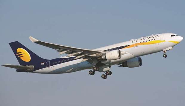 A Jet Airways aircraft is taking off from the Kochi International Airport. Blackstone Group is in talks to buy a stake in the loyalty programme of Jet Airways, the troubled Indian carrier thatu2019s exploring options to raise cash, people with knowledge of the matter said yesterday.