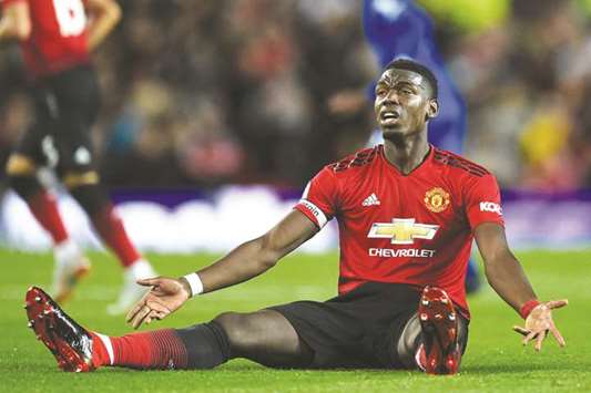 Manchester Unitedu2019s Paul Pogba is unhappy playing under manager Jose Mourinho and wants to leave the club for Barcelona. (AFP)