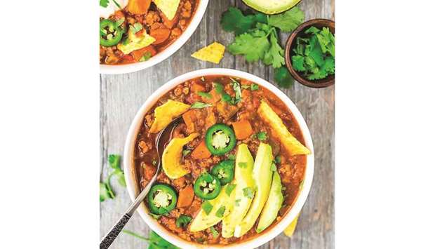 NUTRITIOUS: Turkey and Healthy Greens Soup garnished with freshly chopped coriander leaves is served hot.