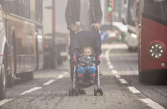 ASSOCIATED RISK: Babies in pram might develop potential damage to cognitive abilities and brain development.