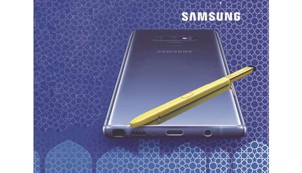 The Samsung Galaxy Note9.