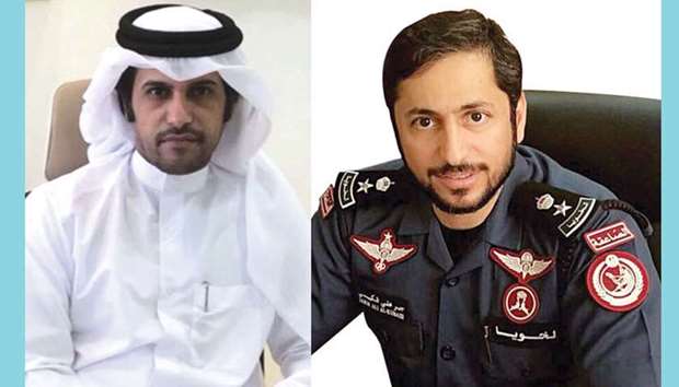 Majid Zafer al-Hajri and Lt Col Jaber al-Kubaisi