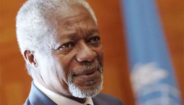 Former UN chief Kofi Annan.