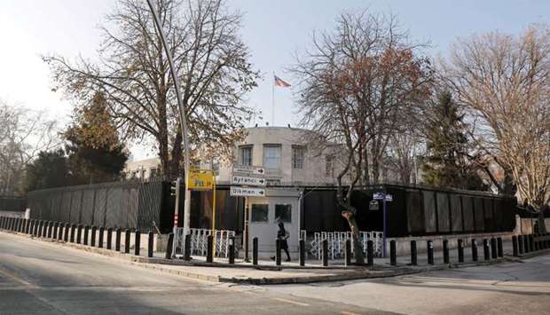 General view of the US Embassy in Ankara