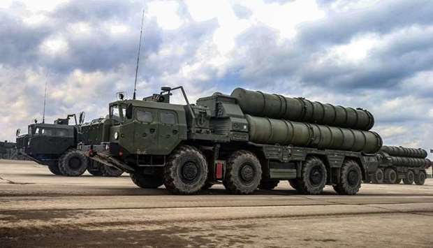 S-400 missile defence system. File picture