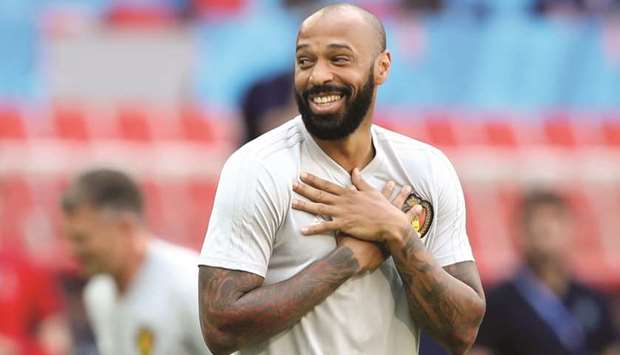 Thierry Henry was Belgiumu2019s assistant coach at the World Cup  in Russia this summer. (Reuters)