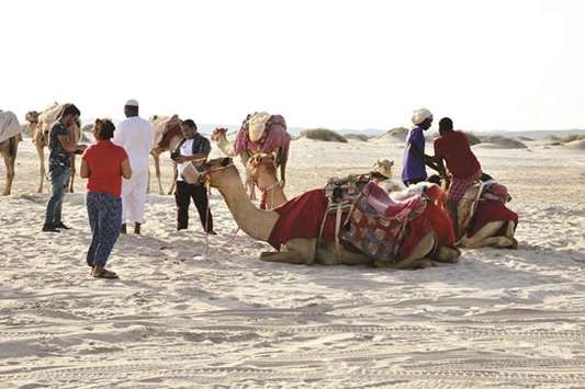 Many people are spending their Eid holidays at outdoor favourites such as Sealine and Khor Al Udeid.