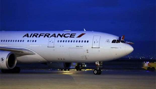 An Air France plane is pictured at the Imam Khomeini international airport in Tehran. File picture