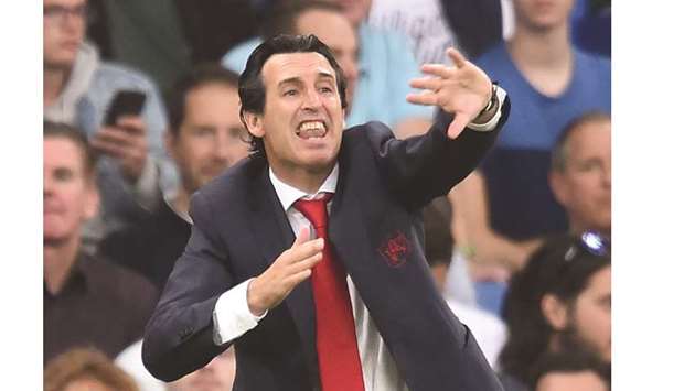 Unai Emeryu2019s reign as Arsenal boss has started with consecutive defeats by  Manchester City and Chelsea, leaving the club 17th in the table. (AFP)