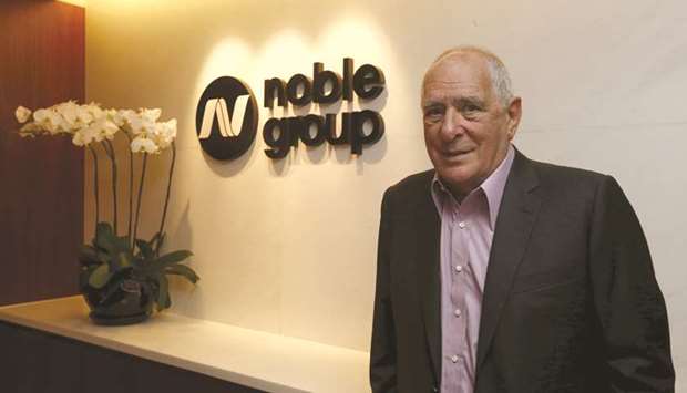 Noble Group founder Richard Elman at the companyu2019s Hong Kong office. The Singapore-listed firm faces a make-or-break shareholdersu2019 meeting tomorrow as investors vote on a $3.5bn debt restructuring plan that its creditors and board say is vital to prevent insolvency.