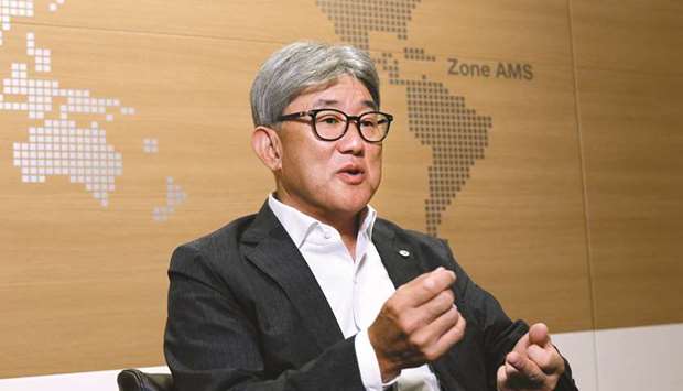 Kozo Takaoka, CEO of Nestle Japan, speaks during an interview in Tokyo on August 22. Nestleu2019s unit in Japan expects a fledgling business selling nutritional drinks and  supplements to ageing consumers to grow into a nearly $1bn business within a decade as the food giant becomes the latest to employ genetics to market food.